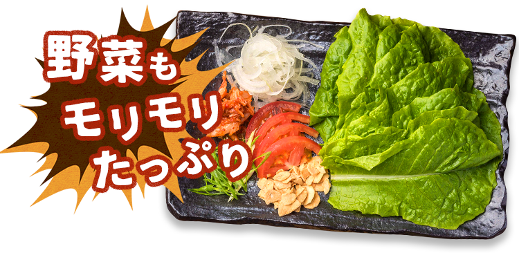 野菜もモリモリたっぷり